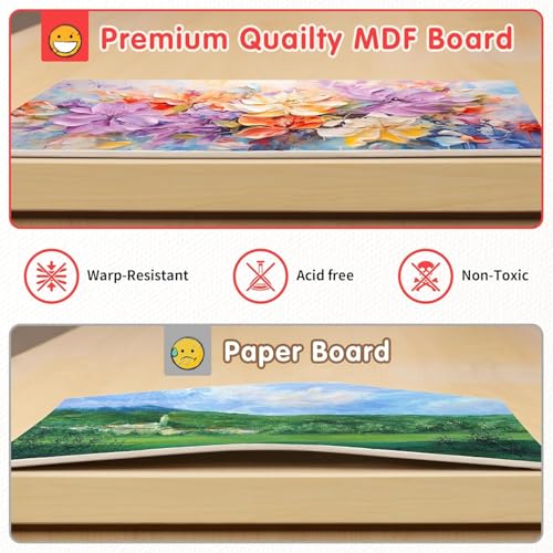 Twelve pack of white blank painting boards