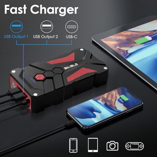 BIUBLE booster pack with LED flashlight mode