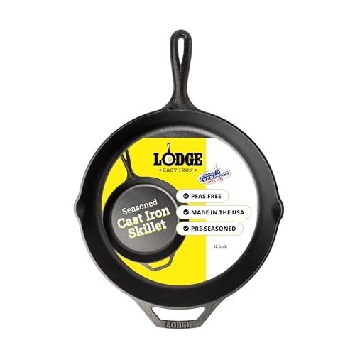 Lodge 12-inch cast iron skillet top view