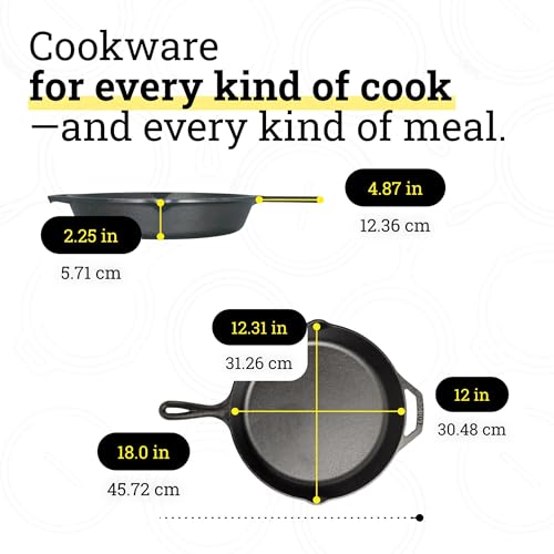 Lodge skillet inside an oven