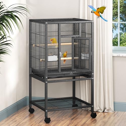 DWVO 41-inch Metal Bird Cage black view