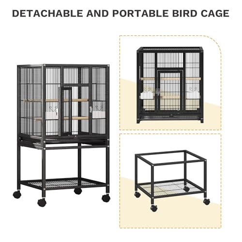 Interior view of DWVO pet bird cage