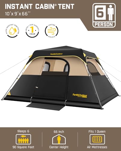 Instant tent setup view