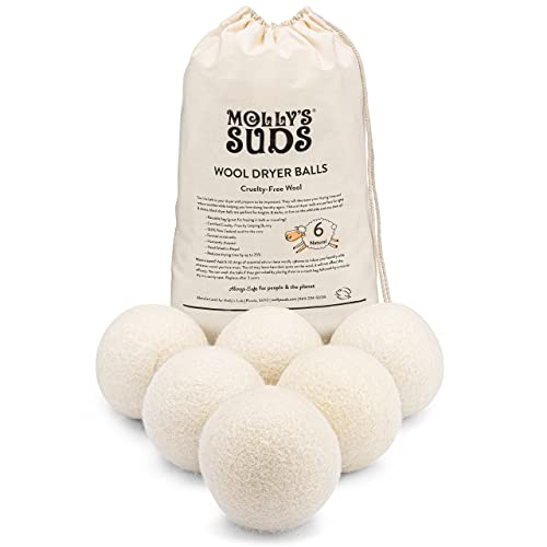 Molly's Suds Wool Dryer Balls XL set of 6