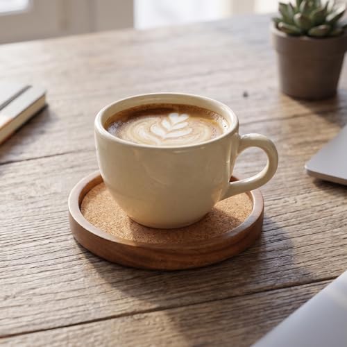 ZOVANO coaster under a drinking glass