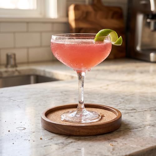 Side profile of stacked ZOVANO coasters