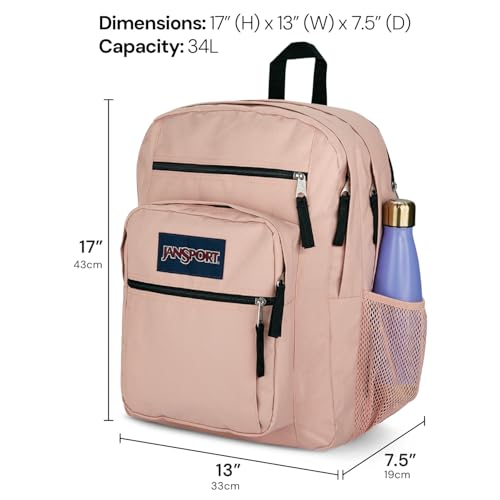 JanSport Navy backpack side profile