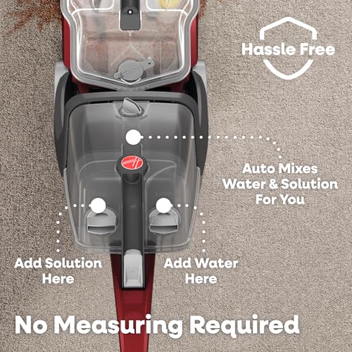 Dual tank system on Hoover carpet cleaner