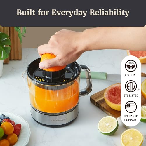 Elite Gourmet ETS623 juice pouring spout