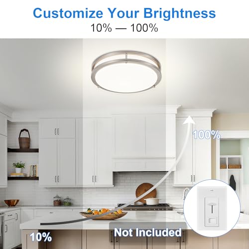 Modern ceiling fixture installed in kitchen