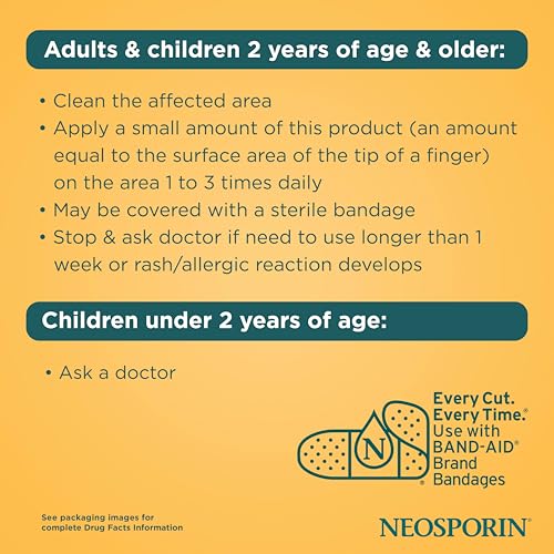 First aid ointment application visual