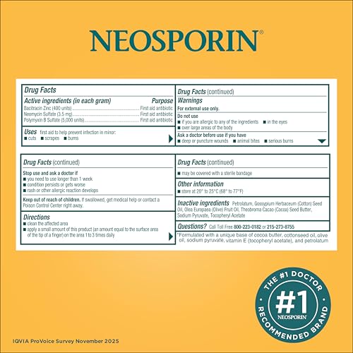 Closed Neosporin ointment tube