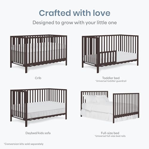 Crib with adjustable mattress support frame