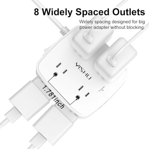 Surge protector with 4 USB ports