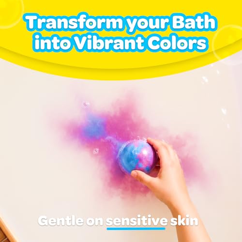Assorted Crayola bath bomb colors