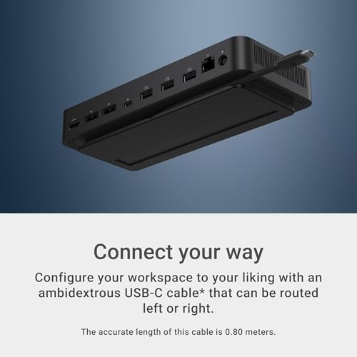 Top view of Dell WD25 black docking station