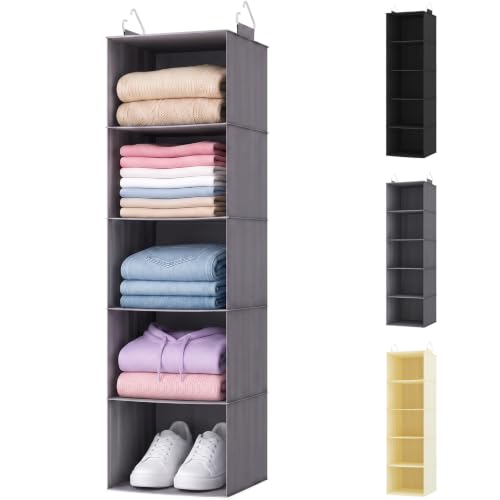 Lifewit 5 Tier Hanging Closet Organizer front view