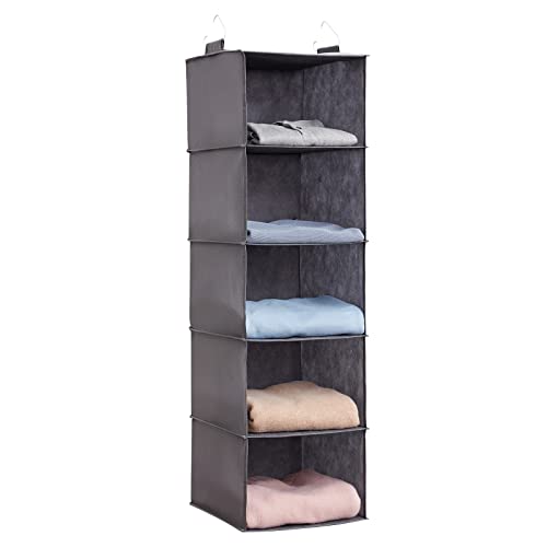 Metal hooks for hanging closet storage
