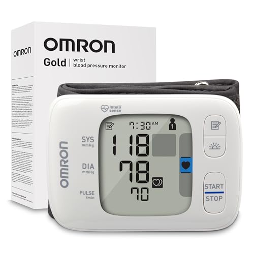 Omron Gold Wrist Blood Pressure Monitor front view