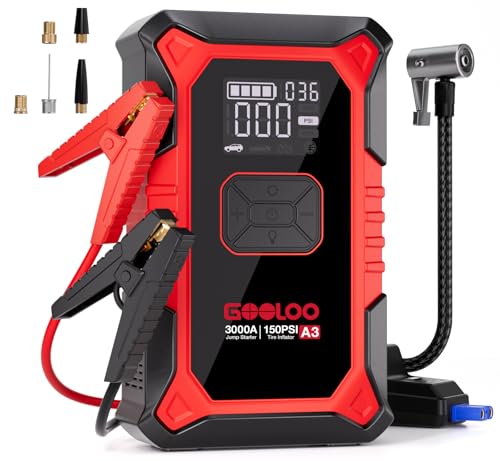 GOOLOO A3 12V 3000A Jump Starter front view