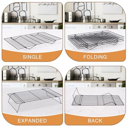 Side profile of stacked BRIOUT wire rack