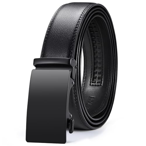 VATAN men leather ratchet belt front view