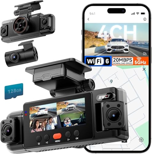 IIWEY N6 360° 4-Channel Dash Cam front view