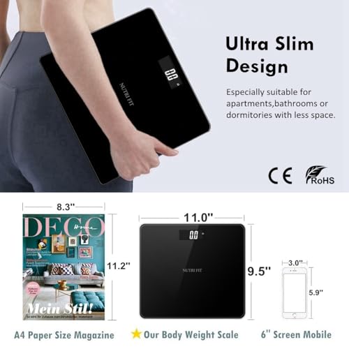 NUTRI FIT scale top view 11x9.5 platform