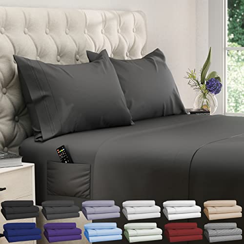 DREAMCARE King Size Gray Sheet Set full view