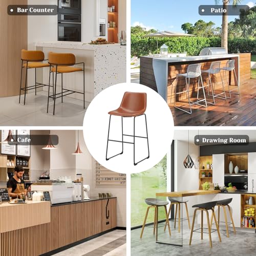DUMOS bar stools placed at a kitchen island