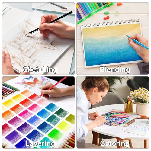 Artist using KALOUR pencils on paper