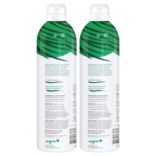 Back view of Not Your Mother's Dry Shampoo packaging