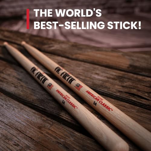 Close up of Vic Firth tear drop drumstick tip