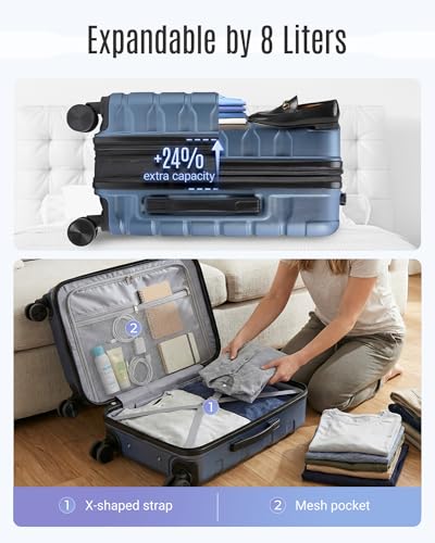 LIGHT FLIGHT luggage showing 360 spinner wheels