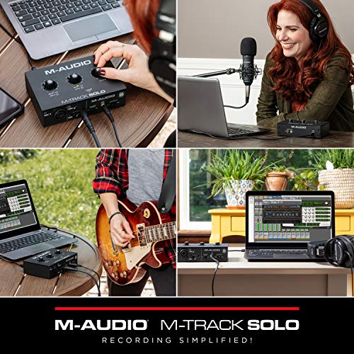 M-AUDIO M-Track Solo interface angle