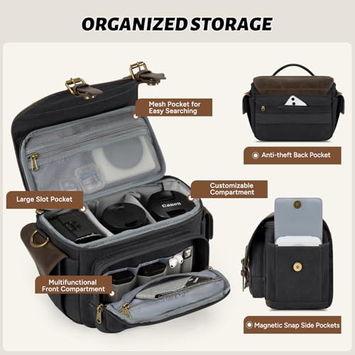 RAINSMORE camera bag with internal padded dividers
