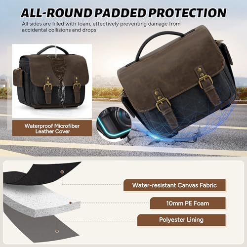 Bottom straps on RAINSMORE bag holding a tripod