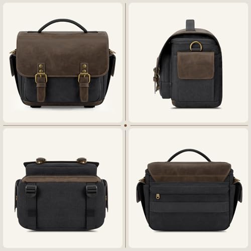 Crossbody camera bag worn by a photographer
