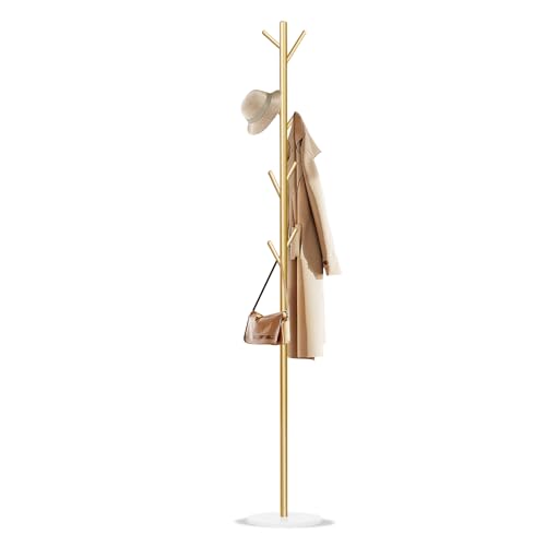 Wtiujhg gold metal coat rack