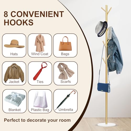 Hooks holding bags and coats