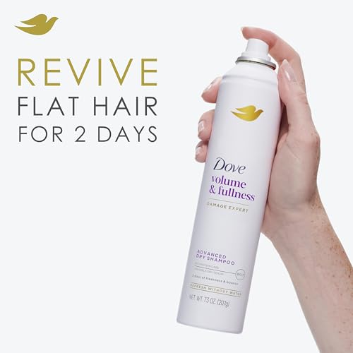 Close up of Dove volume and fullness branding