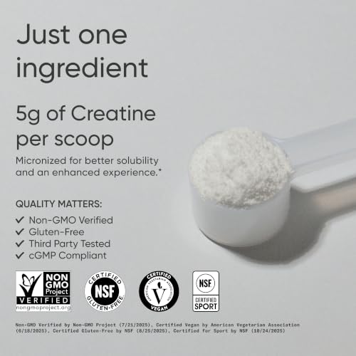 Sports Research Creatine Monohydrate nutrition facts