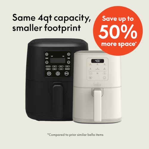BELLA Slim 4qt Air Fryer digital control panel