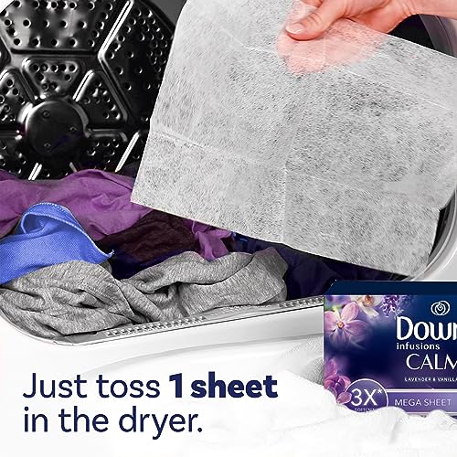 Downy CALM 130 count box side view