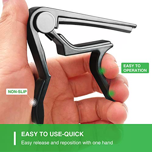 Spring-loaded mechanism of black capo