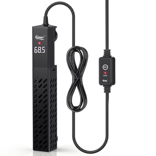 hygger 200W ceramic aquarium heater black unit