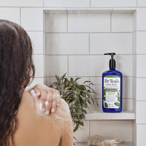Side profile of Dr Teal's 24 fl oz body wash