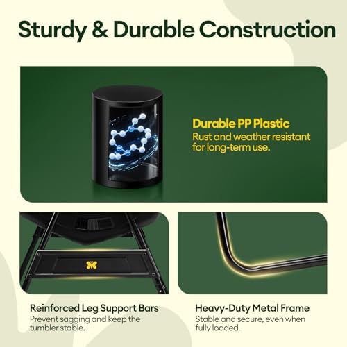 Dual chambers of the Maygrove outdoor composting system