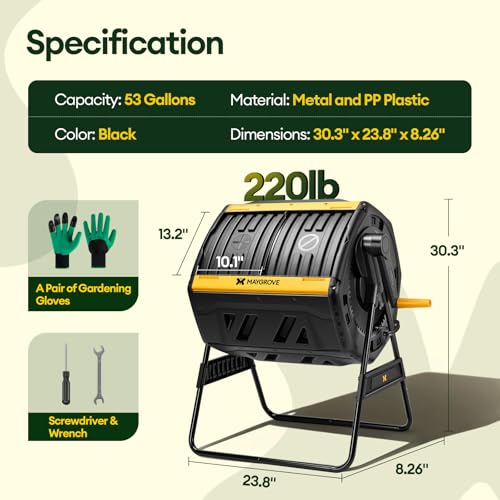 Ergonomic handle and gear system on Maygrove bin