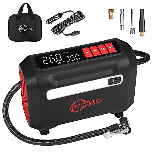 ROCGORLD R8 red tire inflator front view